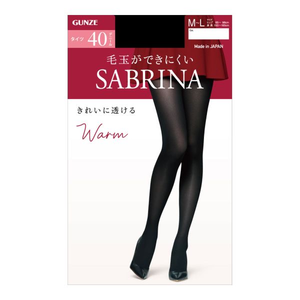 グンゼ サブリナ SABRINA 40デニール ウォーム タイツ 消臭 毛玉できにくい 静電気防止 ...