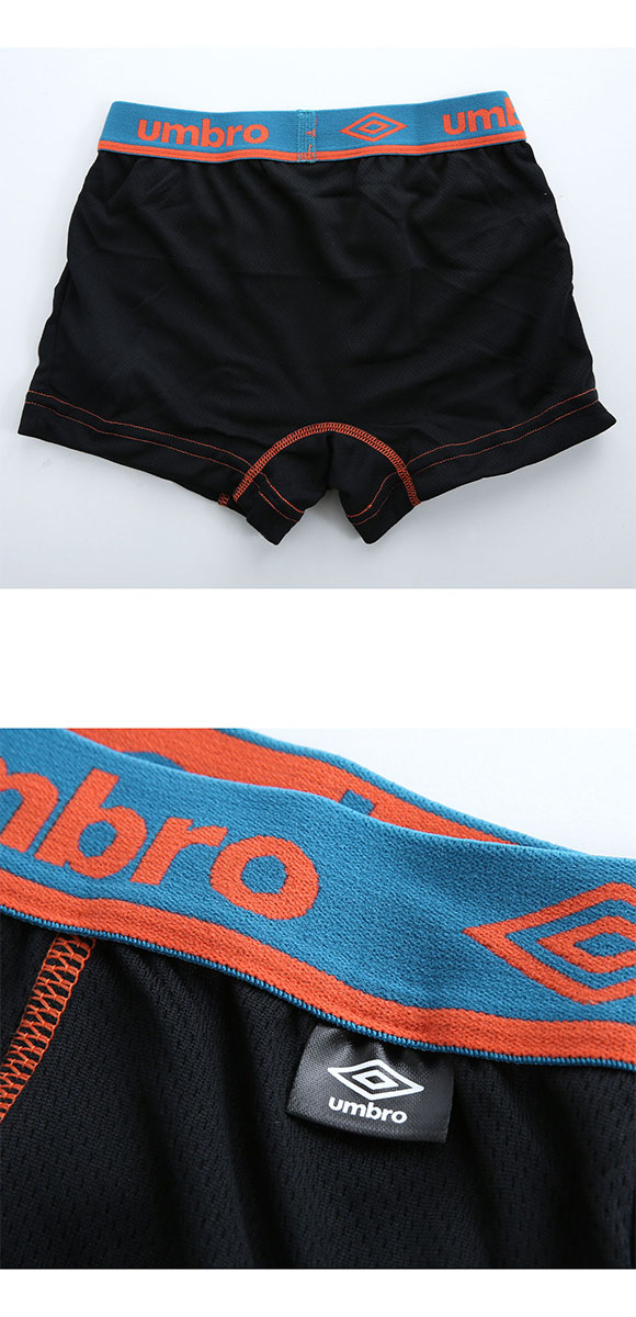 アンブロ UMBRO 2P ボクサーパンツ 2枚セット キッズ ジュニア 男の子 前あき リバーシブルメッシュ 吸汗速乾