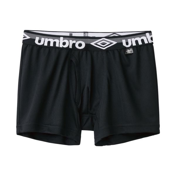 アンブロ UMBRO ボクサーパンツ メンズ ソリッド メッシュ 前あき 吸汗速乾