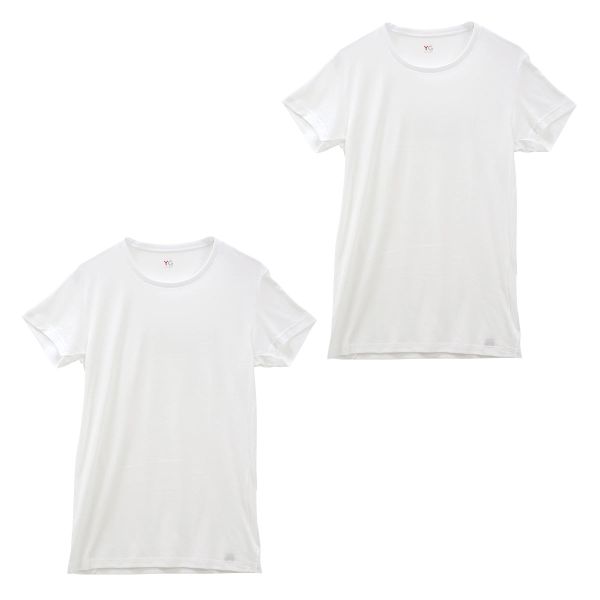 グンゼ GUNZE ワイジー YG DRY&amp;DEO インナー Tシャツ クルーネック 2枚組 YV0...