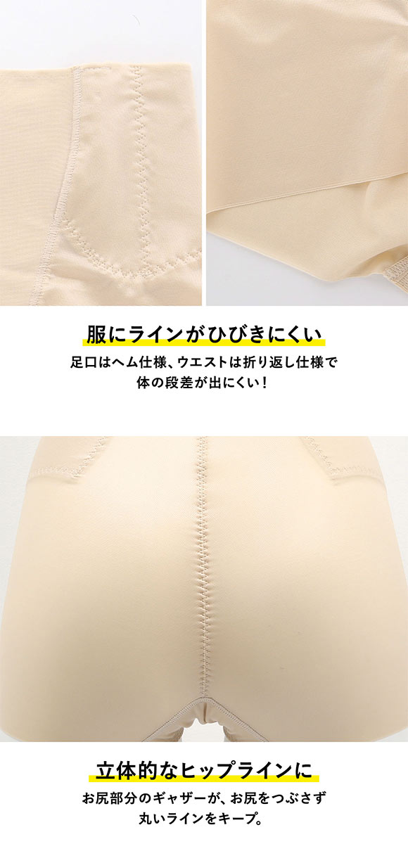 ルシアン LECIEN はいて実感 下半身のお悩み解決 浮き輪肉撃退 パンツ ガードル ショート丈 M・L・LL 補正下着 ソフト