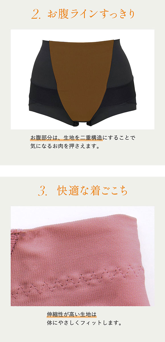ルシアン LECIEN はいて実感 下半身のお悩み解決 骨盤パンツ ガードル ショート 補正下着 ソフト M・L・LL