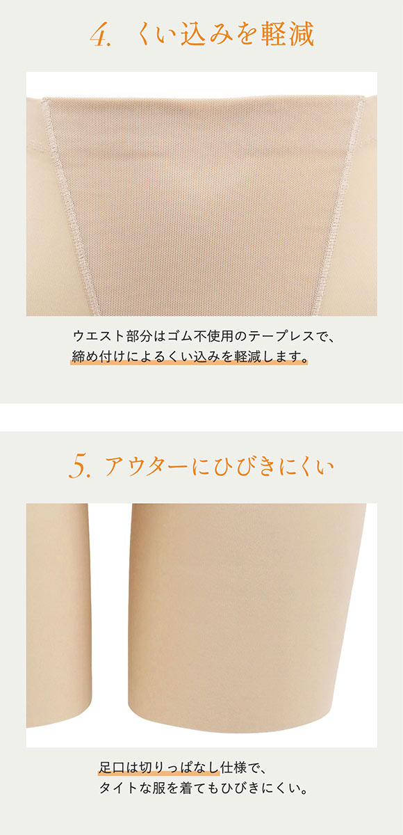 ルシアン LECIEN はいて実感 下半身のお悩み解決 骨盤パンツ ガードル セミロング 補正下着 ソフト 骨盤 引き締め M・L・LL