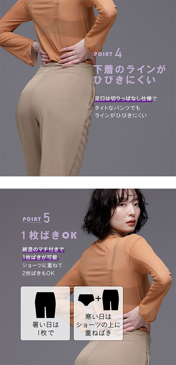 ルシアン はいて実感 下半身のお悩み解決 浮き輪肉撃退 ガードル パンツ M・L・LL ロング丈 補正下着 ソフト LECIEN