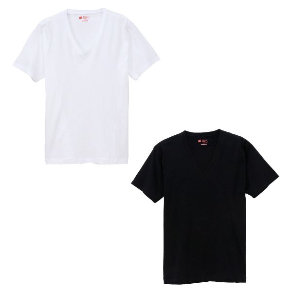 ヘインズ Hanes T Shirts Japan Fit Vネック Tシャツ 半袖 インナー 2枚組 レディース メンズ H5325 Shirohato 白鳩 通販 Paypayモール