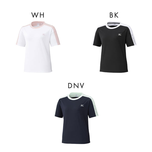 ミズノ レディス アイスタッチ 半袖Tシャツ M L XL 接触冷感 吸汗速乾 紫外線カット 高機能 トップス スポーツウェア MIZUNO