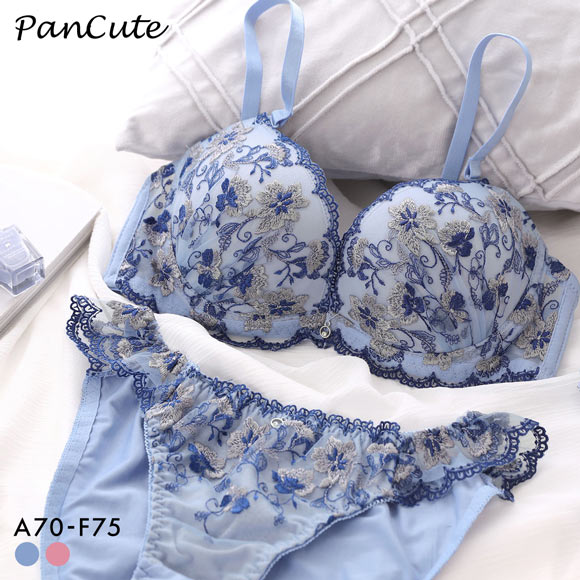 Pan Cute パンキュート フラワーアーチレース ブラセット ABCDEF 下厚