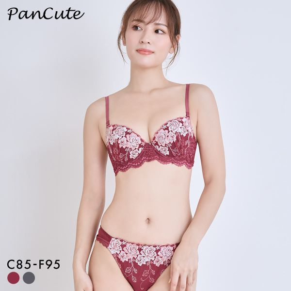 下着・アンダーウェア pixote Pan Cute パンキュート らくちんソフトワイヤー グロッシーローズ ブラ