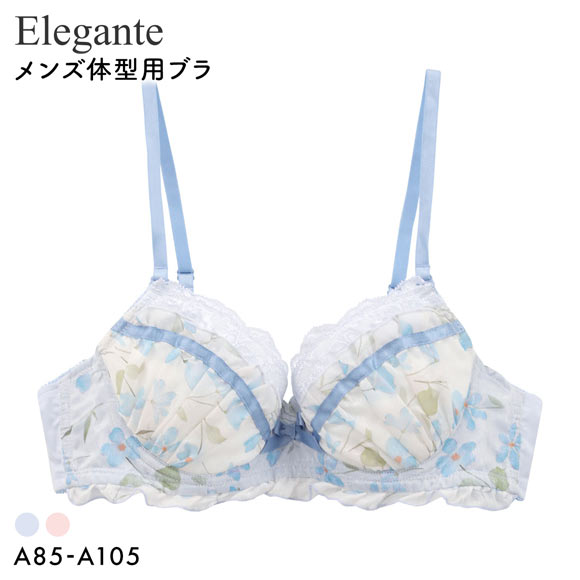 エレガント プリントシフォン メンズ体型用ブラジャー メンズブラ MTF Elegante