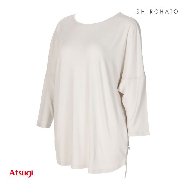 アツギ ATSUGI クリアビューティアクティブ ヨガウェア Tシャツ 7分袖 トップス レディース｜shirohato｜02