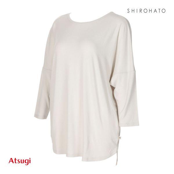 アツギ ATSUGI クリアビューティアクティブ ヨガウェア Tシャツ 7分袖 トップス レディース｜shirohato｜02