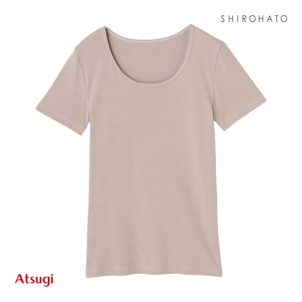 ATSUGI アツギ my cotton 綿100％ 3分袖インナー 半袖