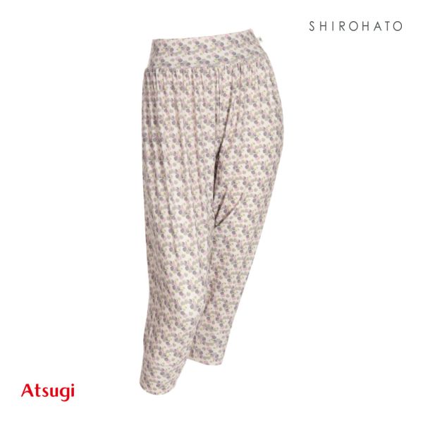 アツギ ATSUGI クリアビューティ アクティブ ドット柄 サルエルパンツ ヨガ ボトムス レディース｜shirohato｜03