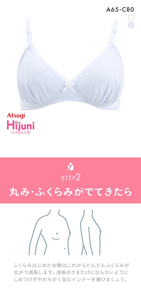 アツギ ATSUGI (ハイジュニ)Hijuni ふんわりカップ ノンワイヤーブラジャー ブラ