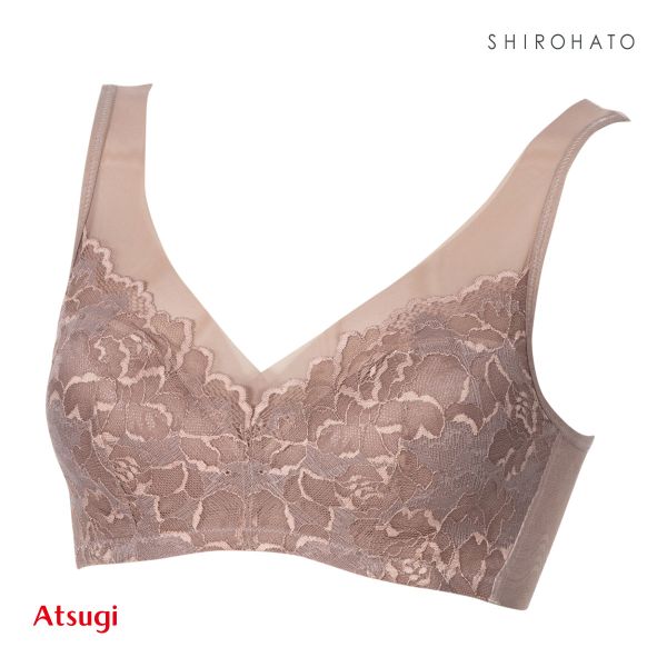 アツギ ATSUGI ナチュラリフト ヘム ノンワイヤーブラ ブラジャー 脇高 単品｜shirohato｜02