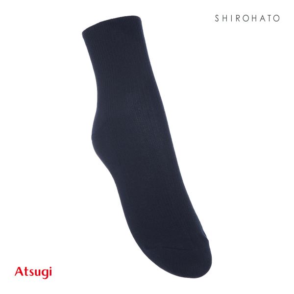 アツギ ATSUGI スクールタイム ハイカット丈 リブソックス キッズ ジュニア 2足組 靴下 学生 綿混 16-26cm｜shirohato｜04