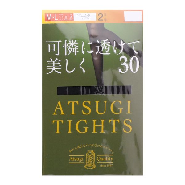 アツギ ATSUGI アツギタイツ ATSUGI TIGHTS タイツ 30デニール 2足組 発熱