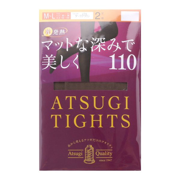 アツギ ATSUGI アツギタイツ ATSUGI TIGHTS タイツ 110デニール 2足組 発熱