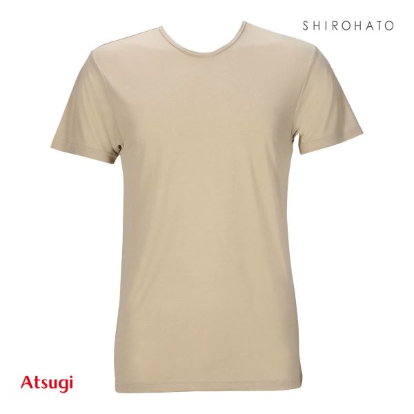 アツギ ATSUGI COOL STYLE 半袖丸首シャツ 接触冷感 Tシャツ インナー メンズ｜shirohato｜03