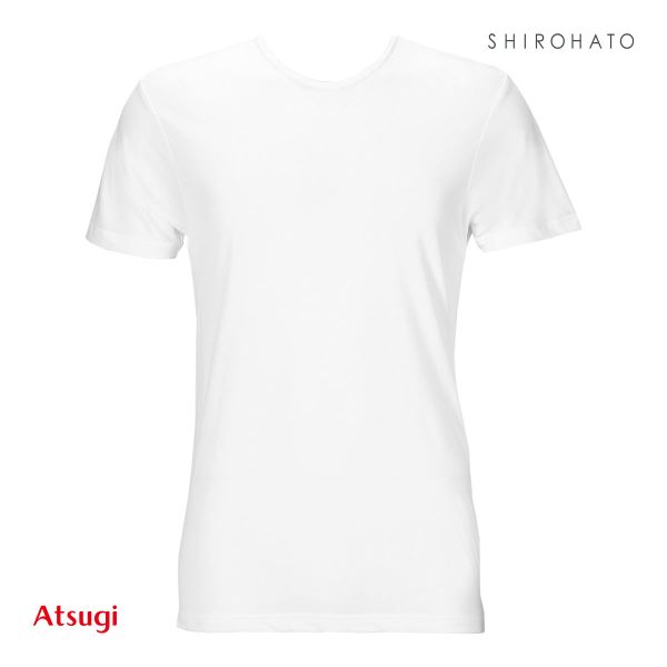 アツギ ATSUGI COOL STYLE 半袖丸首シャツ 接触冷感 Tシャツ インナー メンズ｜shirohato｜04