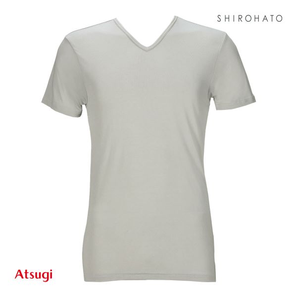 アツギ ATSUGI COOL STYLE 半袖V首シャツ 接触冷感 Tシャツ インナー メンズ