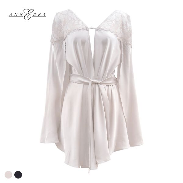 ANNEBRA（アンブラ） ガウン レディース サテン バスローブ ルーム