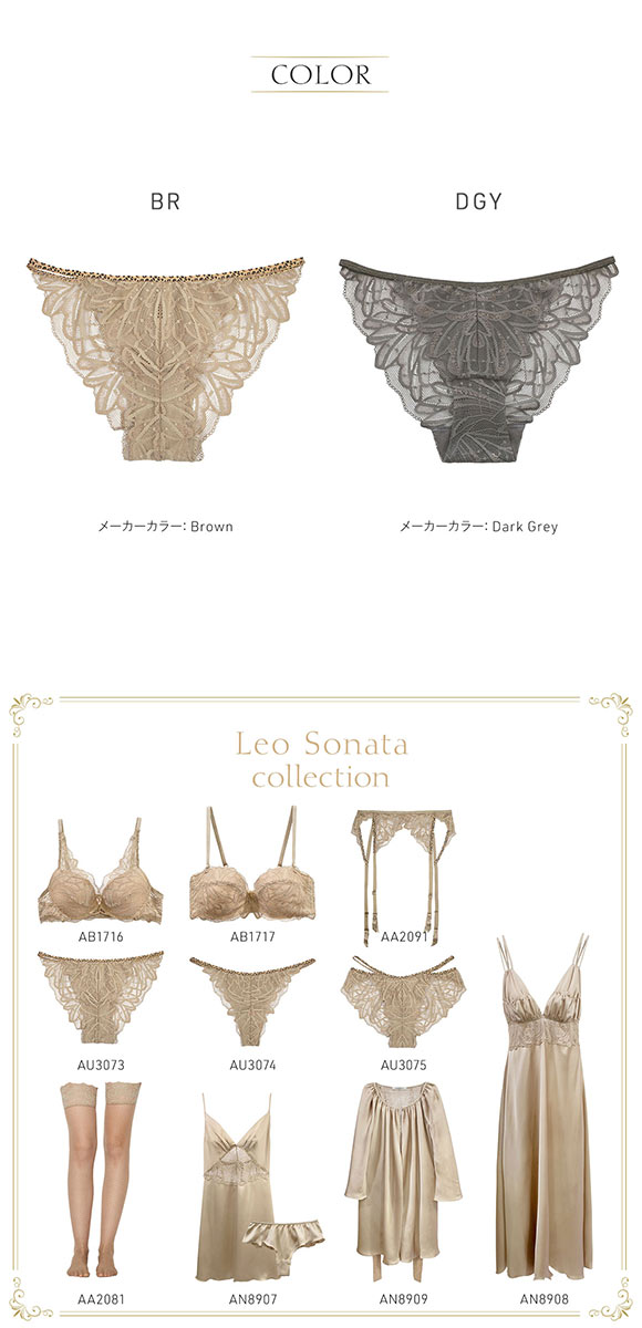 アンブラ Leo Sonata レース ノーマルショーツ 大きいサイズ レディース セクシー レース ヒョウ柄 アニマル柄 レオパード柄 ANNEBRA