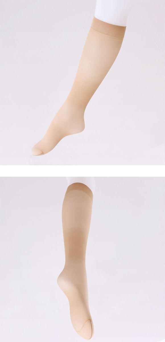 スリムウォーク SLIMWALK 美脚 ショートストッキング ひざ下丈 着圧 ピュアベージュ