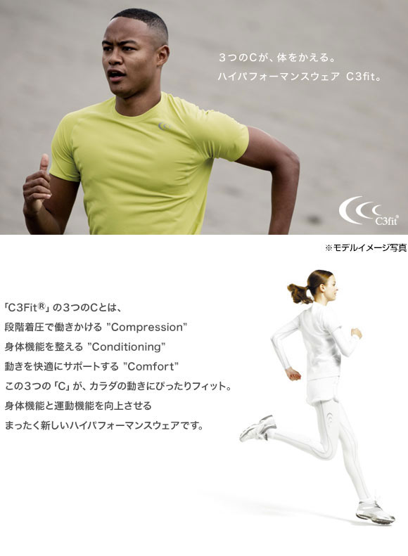 ゴールドウイン C3fit クーリング ハーフスリーブ シャツ メンズ スポーツ 持続冷感 Goldwin