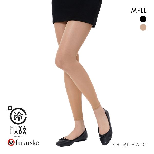 Fukuske 福助 ひやはだ 冷 40デニール相当 10分丈レギンス