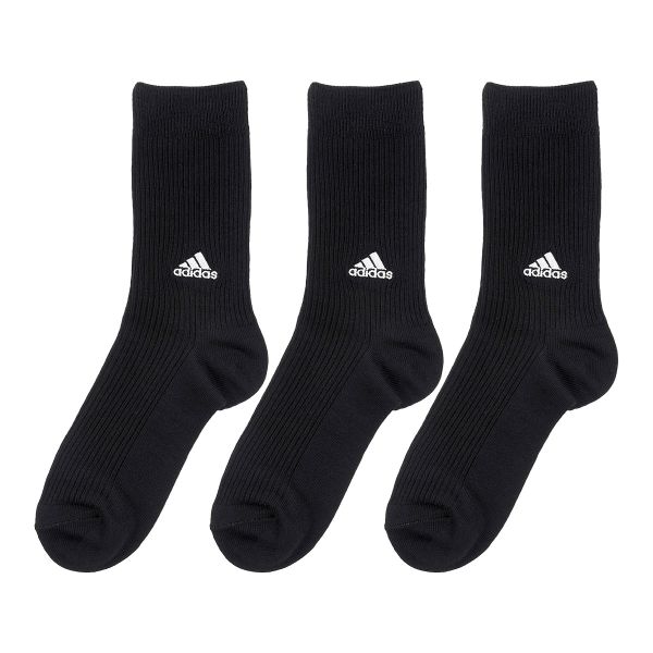 アディダス adidas キッズ ジュニア クルー丈 ソックス 3足組 ワンポイントロゴ スクールカラー 定番 21-23cm 23-25cm｜shirohato｜03