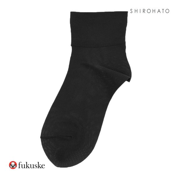 福助 fukuske ドット福助 .fukuske ソフトナイロン ショート丈 ソックス レディース 無地 靴下 22.5-24.5cm｜shirohato｜08