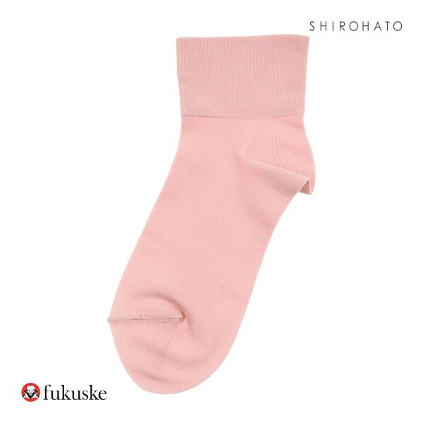 福助 fukuske ドット福助 .fukuske ソフトナイロン ショート丈 ソックス レディース 無地 靴下 22.5-24.5cm｜shirohato｜02