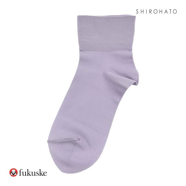 福助 fukuske ドット福助 .fukuske ソフトナイロン ショート丈 ソックス レディース 無地 靴下 22.5-24.5cm｜shirohato｜05