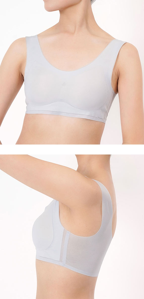 Fukuske 福助 満足 美涼活 メッシュ ハーフトップ レディース ノン