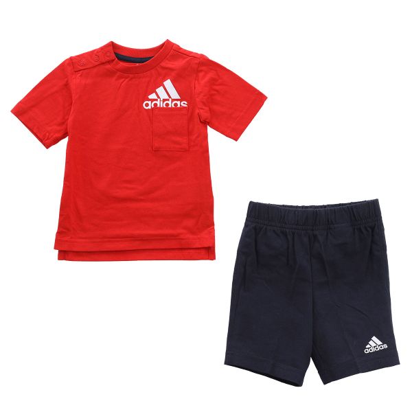 アディダス adidas IB BOSSUMMER SET ルームウェア パジャマ 上下セット ジュニア キッズ 男の子 Tシャツ ハーフパンツ  KAJKI49