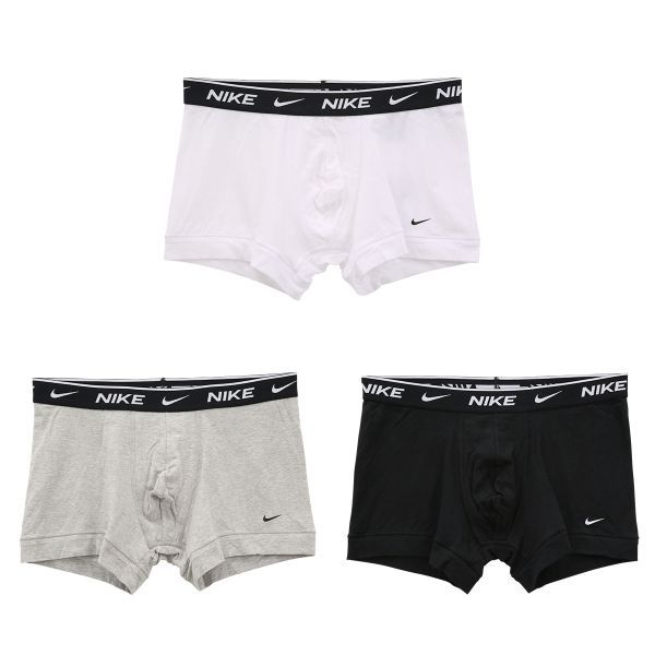 ナイキ Nike ボクサーパンツ 3枚組 メンズ Everyday Cotton Stretch Trunk 3pack アンダーウェア Mp1 Shirohato 白鳩 通販 Paypayモール
