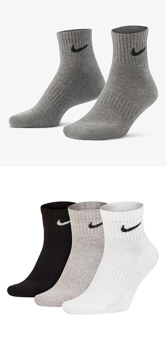 ナイキ NIKE エブリデイ クッション ショート丈 ソックス 3足組 靴下 メンズ レディース SX7667 21-23cm 23-25cm 25-27cm 27-29cm
