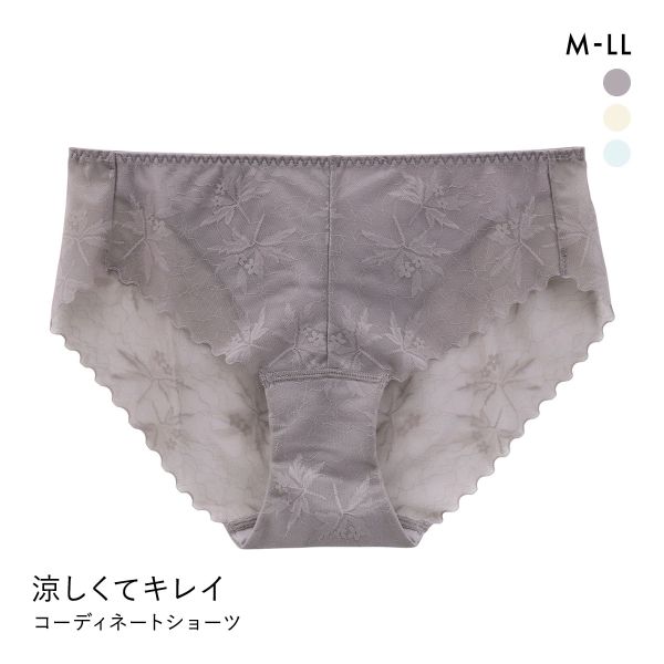 涼しくキレイ 涼感ブラ ペアショーツ レディース スタンダード ノーマル M L LL 大きいサイズ | SHIROHATO | 01
