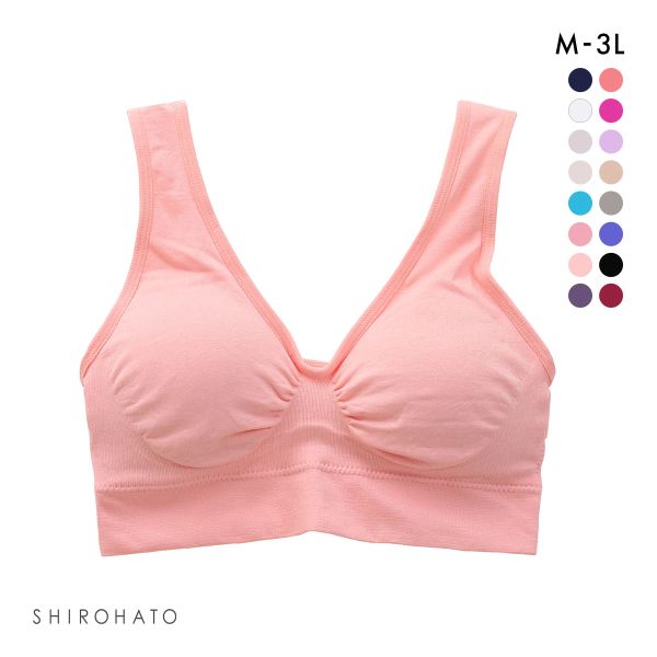 SHIROHATO マイティブラ ノンワイヤーブラ おやすみブラ
