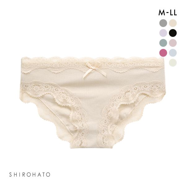 ショーツ ノーマル リブ素材 ストレッチコットン 単品 | SHIROHATO | 01