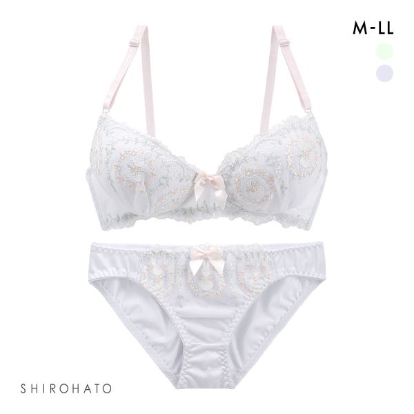 SHIROHATO ピュアシェリ ラビットガーデン ノンワイヤー ブラ