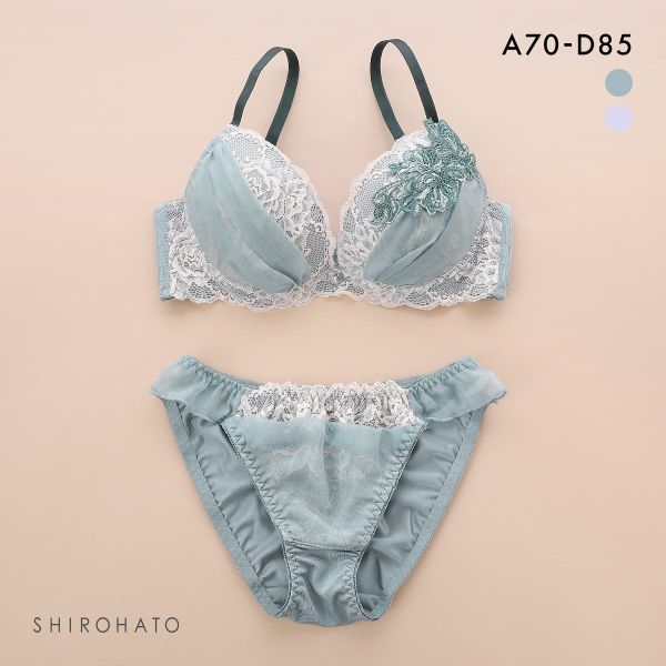 SHIROHATO エクラ 脇高 フルブルームレース ブラセット ABCD