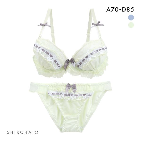 SHIROHATO ピュアシェリ シアーフリル リボン通し ブラセット