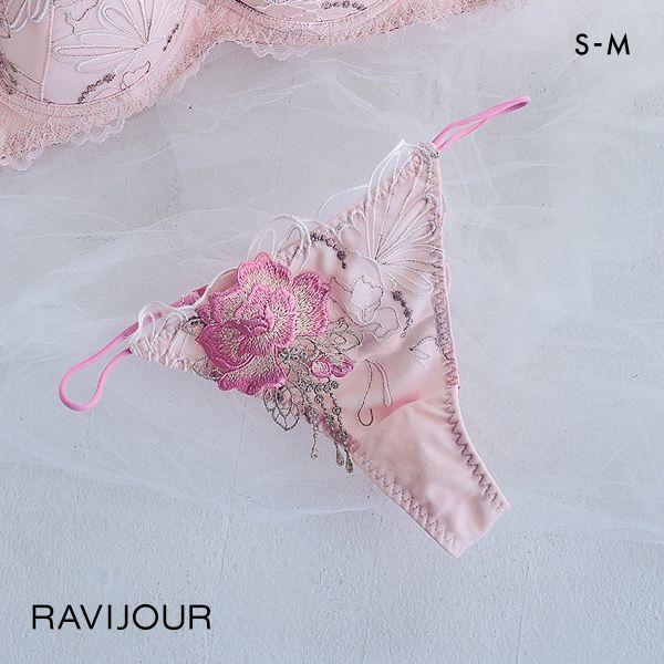 ラヴィジュール シャイニーバタフライ エンブレース Tバック SM バックレース 透け ストリング RAVIJOUR | RAVIJOUR | 01