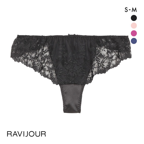 ラヴィジュール RAVIJOUR ビタークロス サイドレース Tバック ショーツ 総レース タンガ ソング