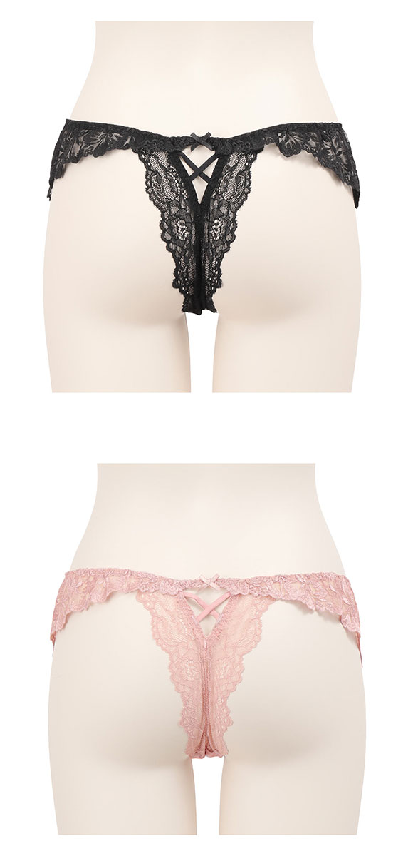 ラヴィジュール RAVIJOUR ビタークロス サイドレース Tバック ショーツ 総レース タンガ ソング