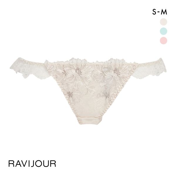 ラヴィジュール ラディアント ストレッチレース Tバック SM バックレース 総レース 透け ホール スリット RAVIJOUR | RAVIJOUR | 01