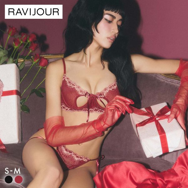 RAVIJOUR（ラヴィジュール） アンレースミー ブラ＆Tバック セット