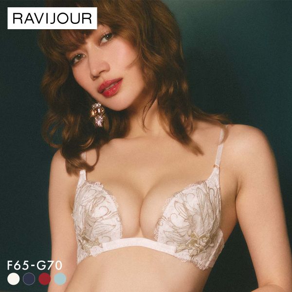 RAVIJOUR（ラヴィジュール） アンレースミー ブラ＆Tバック セット